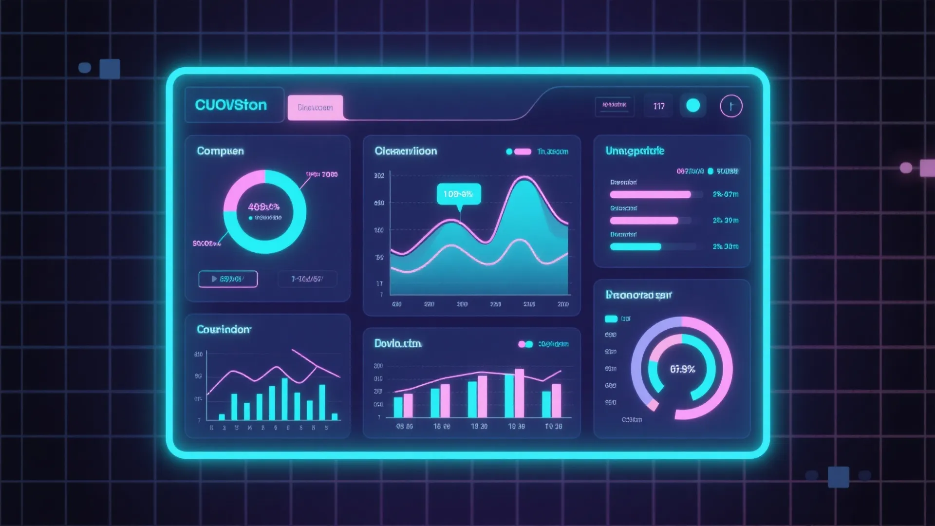 数据仪表盘抽象背景