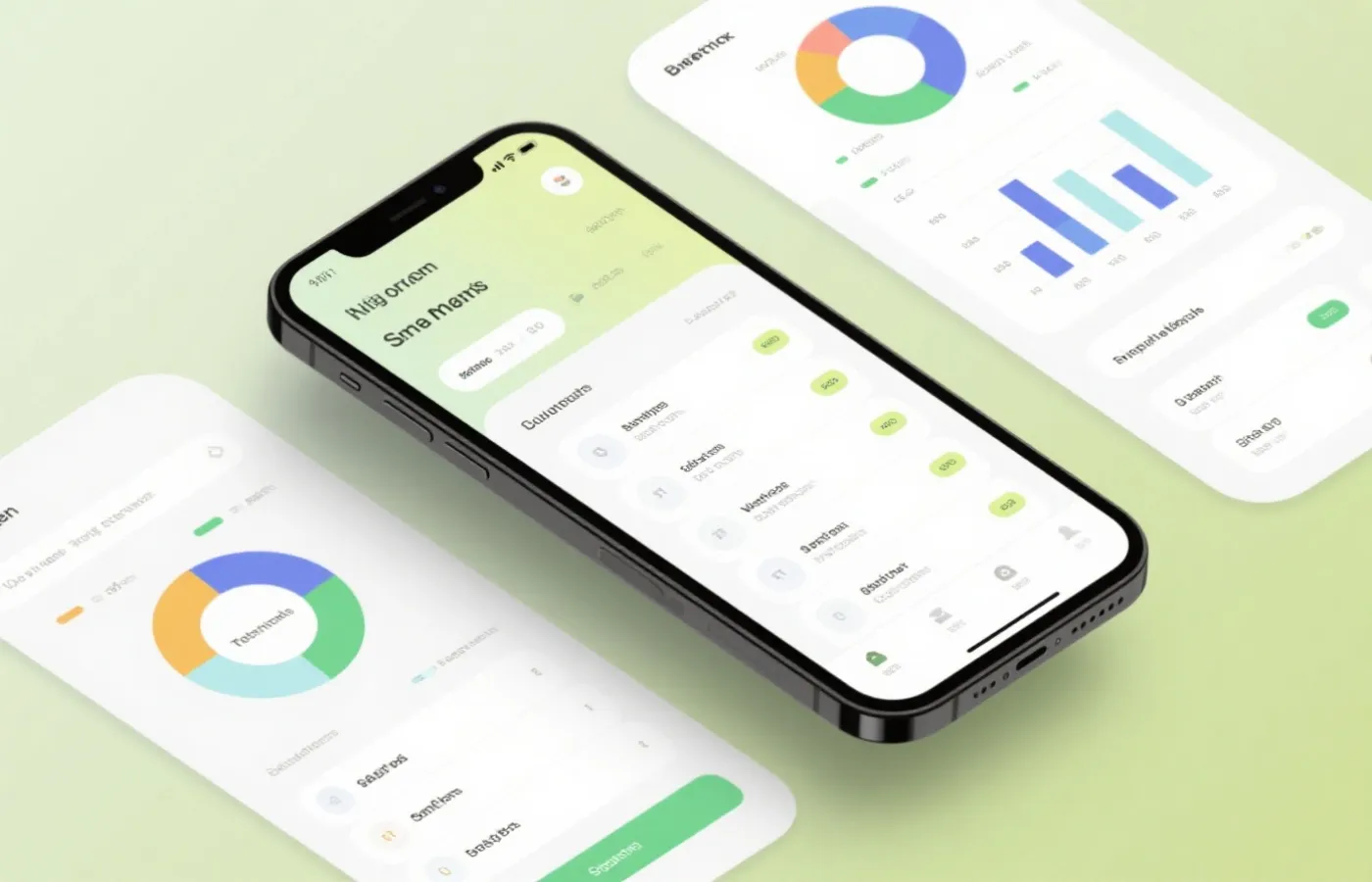 移动端App界面示意